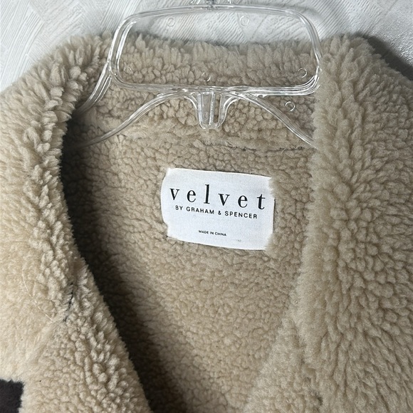 🆕 VELVET BY GRAHAM & SPENCER brown Faux Lamb Fur Vest Jacket Size large - Picture 13 of 14